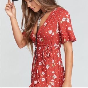 Evelyn Mini Wrap Dress